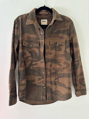 TNA Camo Button-Up Shirt Jacket - Brown Camo